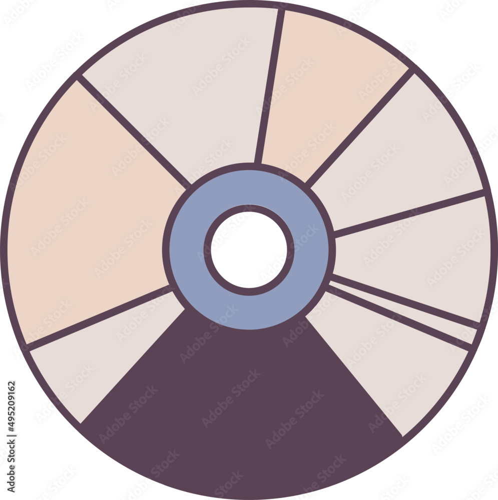 CD Compact Disc Line Art Illustration CD Compact Disc Line Art Illustration