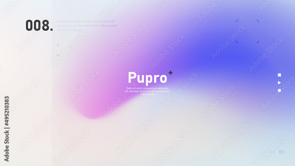 Purple blurred gradient background design. Modern bright wallpaper with colorful gradient shapes - obrazy, fototapety, plakaty 