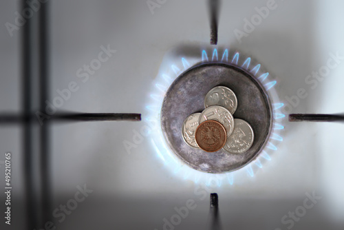 Gas burner, Russian ruble