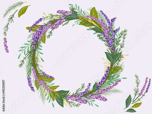 Lavender Wreath