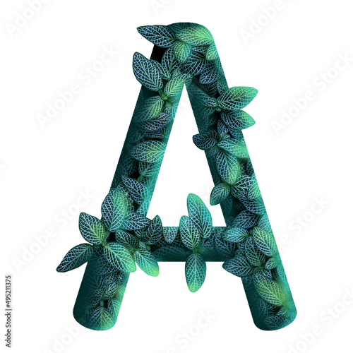 The design of the capital letter A, for various design.