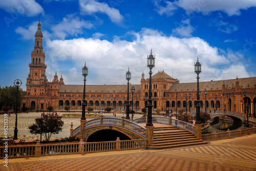 Sevilla, Plaza de España, Andalusien, Spanien  photo