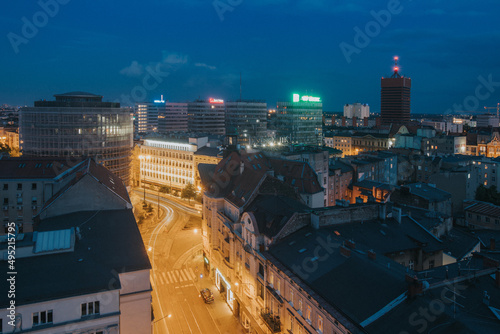 Obraz na płótnie Poznań, Poznan, Wielkopolska, panorama, street, architecture, ulica, architektura, podróże, polska, Poland, Europe, miasto, Polonia, tradycja, architektura, budynki, miasto, widok, street, art, stary w salonie