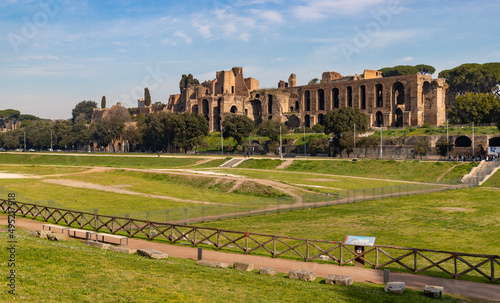 Obraz na płótnie Circus Maximus and Temple of Apollo Palatinus w salonie