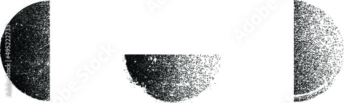 Half circle. Grunge Urban Background.Texture Vector.Dust Overlay Distress Grain ,Simply Place illustration over any Object to Create rough Effect .Black paint splattered ,poster for your design.
