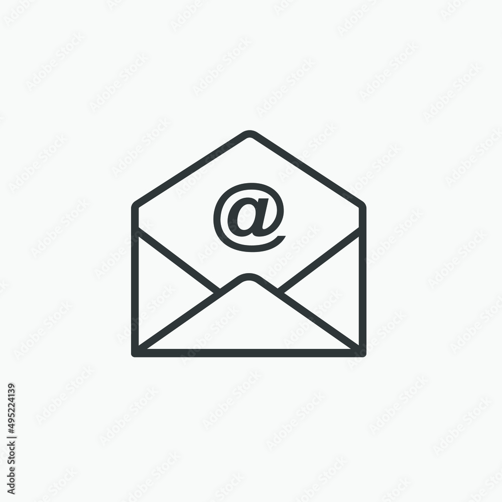 envelope, letter, mail, message, sms, email icon vector isolated envelope, letter, mail, message, sms, email icon vector isolated