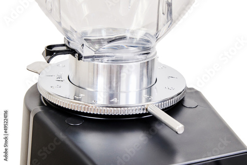 Fototapeta professional coffee grinder in black