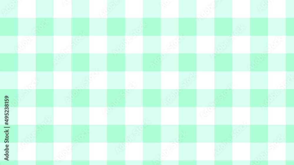 cute pastel green gingham, checkerboard, tartan, plaid, checkered pattern background