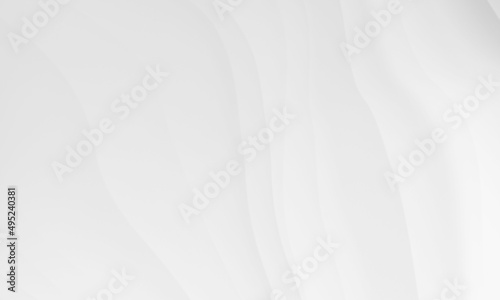 Fototapeta Naklejka Na Ścianę i Meble -  Abstract white gray colors gradient with wave lines pattern texture background.