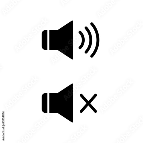 Speaker icon amplify or mute