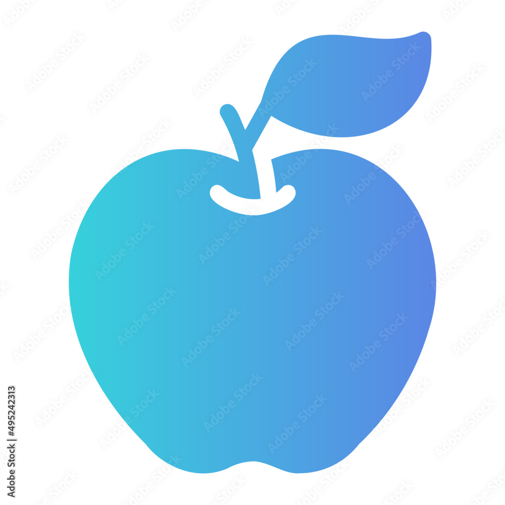 Obraz premium apple gradient icon