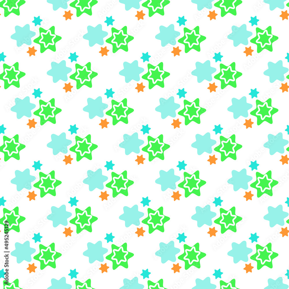 Seamless color background. The texture of simple doodle elements. Decorations for fabrics, childrens textiles.For scrapbooking, packaging, gift products. Digital template. Easter,Christmas background