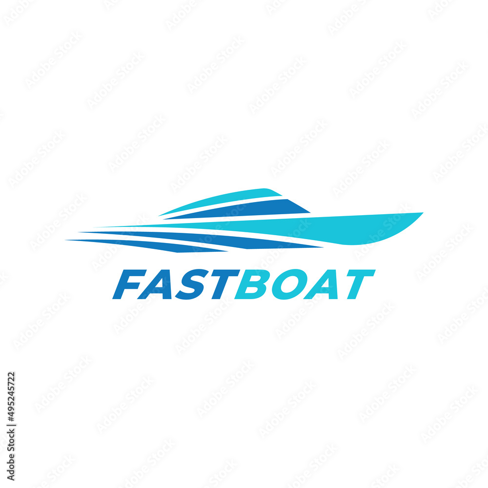 Speed Boat logo vector, Abstract ship sail boat Logo, Brand Identity for Boating Business Speed Boat logo vector, Abstract ship sail boat Logo, Brand Identity for Boating Business