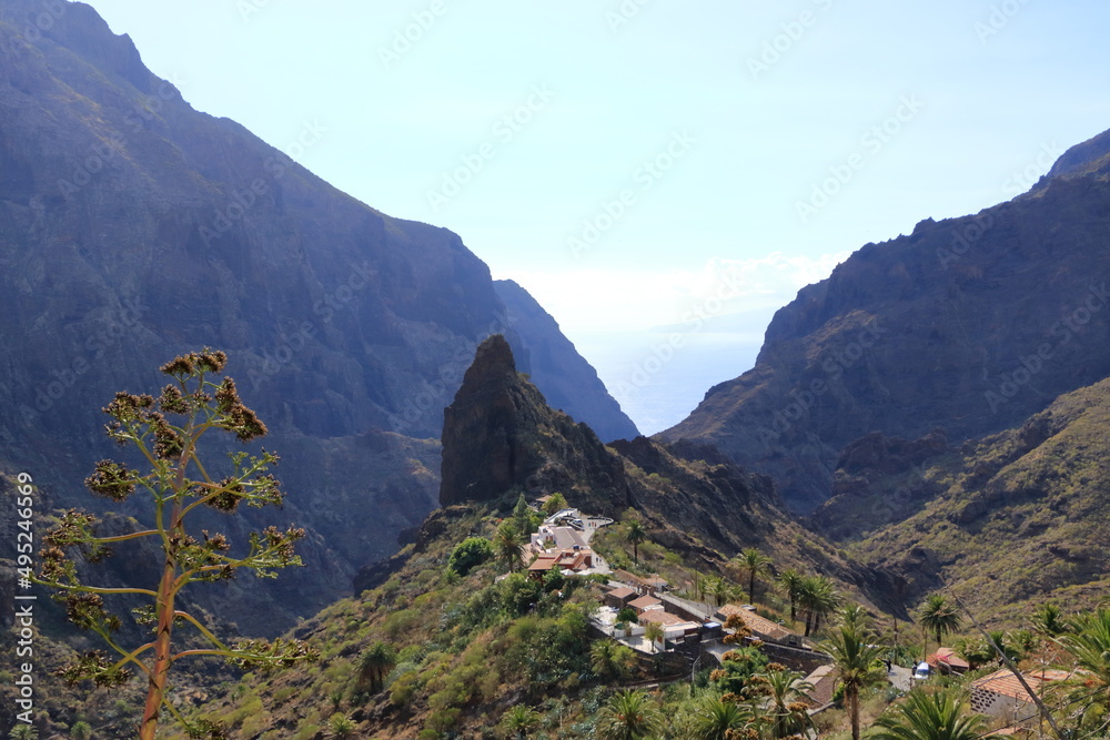 Masca village, the most visited tourist attraction of Tenerife, Spain