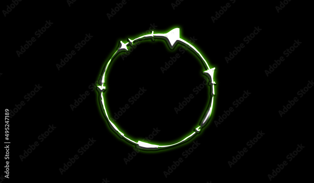Scary Circle on black Background Scary Circle on black Background
