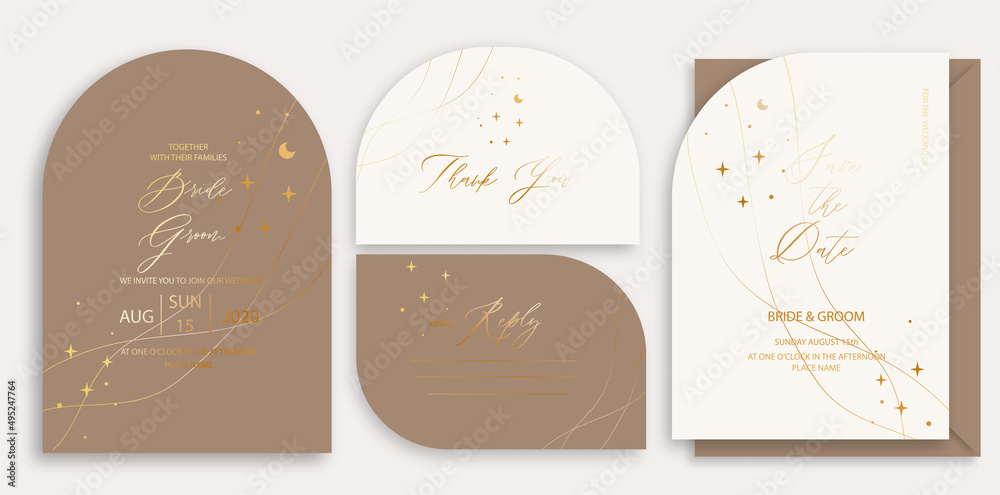 Weeding Shape Card Handmade Wedding Card Template