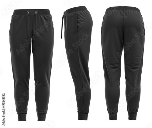 Women's Sweatpants Sport ( Black) photo