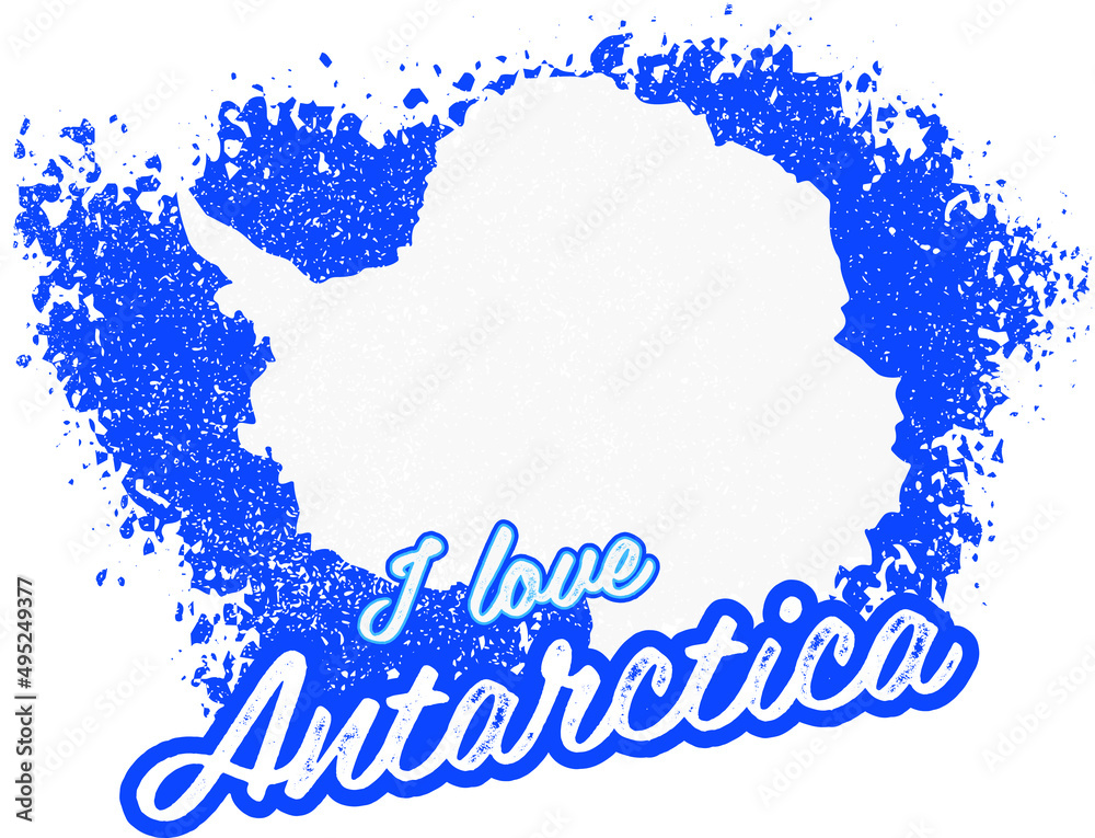 Obraz premium J'aime l'antarctique