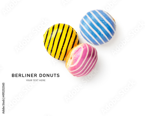 Donuts creative layout.