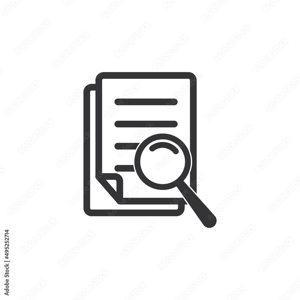 vector illustration of information data search icon, flat design vector illustration of information data search icon, flat design