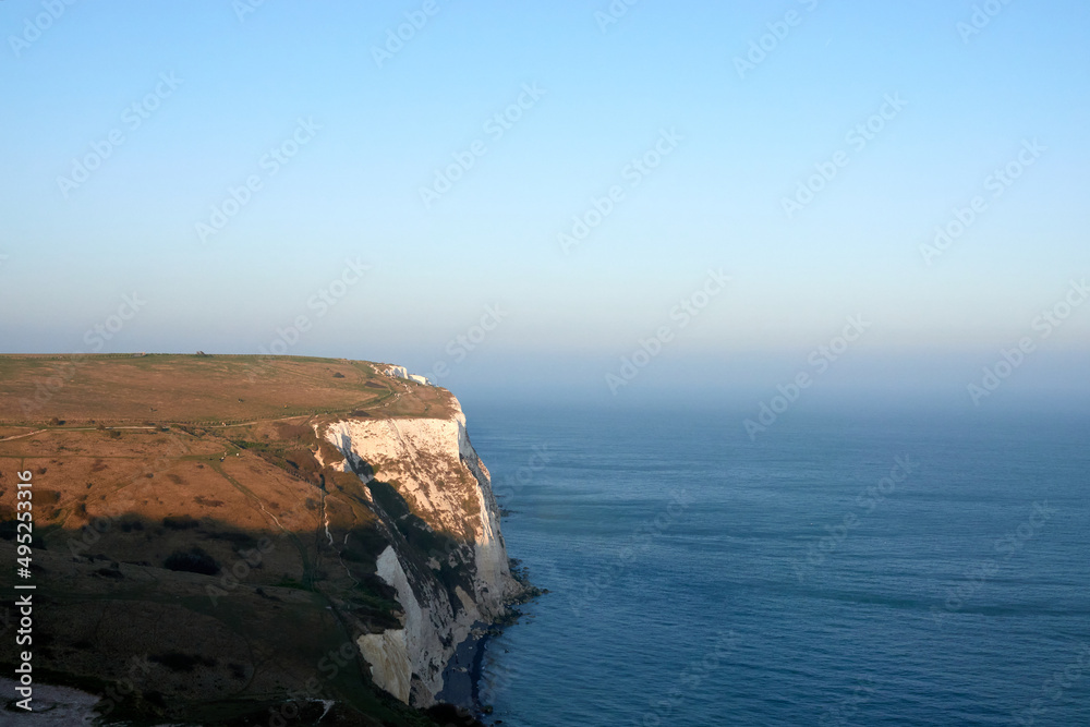 White Cliffs. Winter haze in the UK White Cliffs. Winter haze in the UK