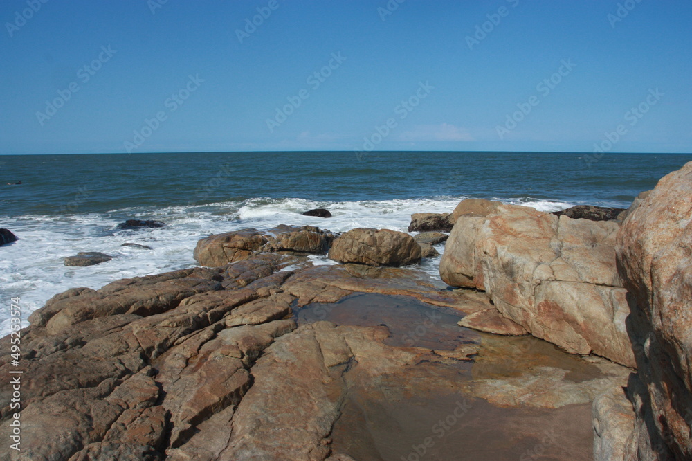 Pools of sea water on Rocks 