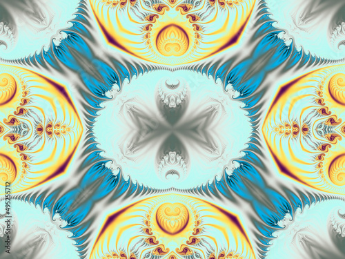 Beautiful color seamless background of fractals.