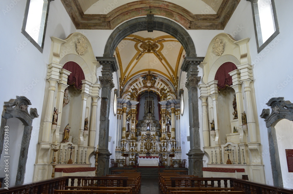 Interior da Igreja Nossa Senhora do Carmo em Mariana