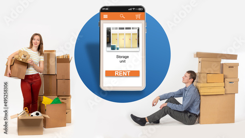 Storage unit rent using a s...