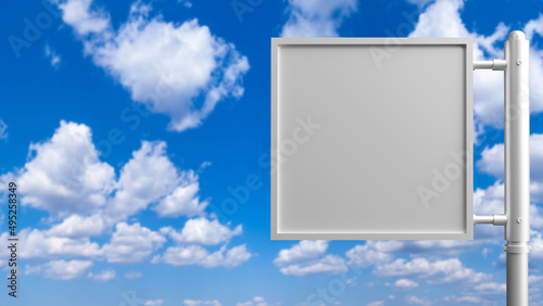 Square advertising banner o...