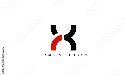 RX, XR, R, X abstract letters logo monogram