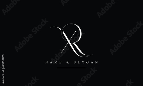 RX, XR, R, X abstract letters logo monogram