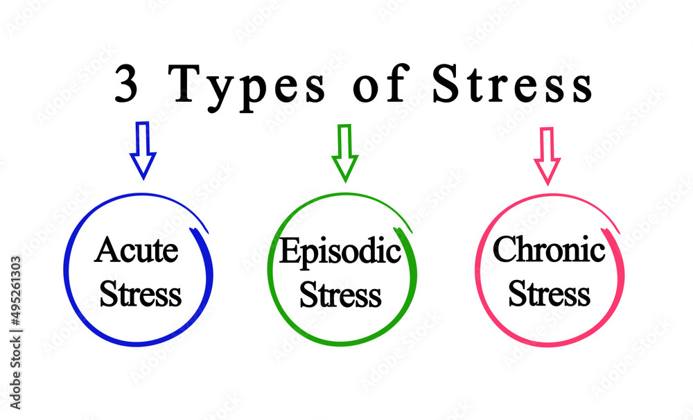 Three Types of Stress Stock Illustration | Adobe Stock