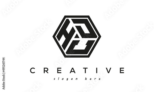 HDC creative square frame three letters logo photo