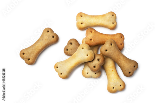 Bone biscuits for dogs top view