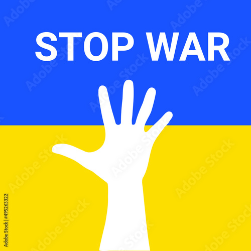 Stop war Ukraine concept,Ukraine-Russia conflict
