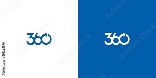 Simple and modern 360 degree logo design