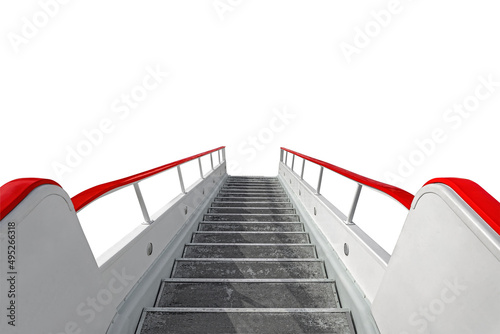 Foto Long stairs steps of perspective down