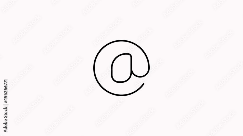 communication motion thin line icon