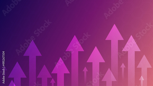 Business candle stick graph chart of stock market investment trading on blue background. Bullish point, up trend of graph. Economy vector design