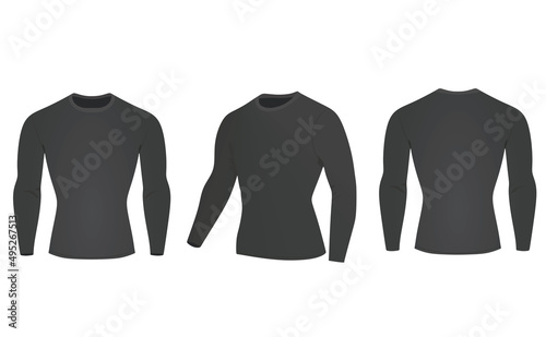 Drying long sleeved t shirt. vector