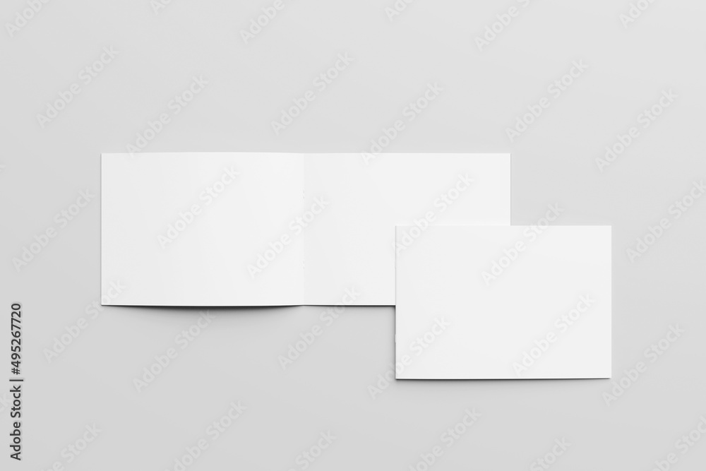 Landscape brochure mockup Landscape brochure mockup