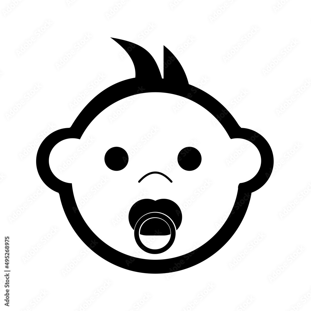 Baby icon, boy or child symbol, vector illustration. Baby icon, boy or child symbol, vector illustration.