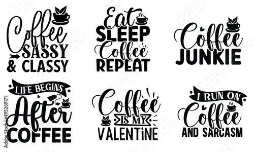 Coffee SVG T shirt Design Bundle