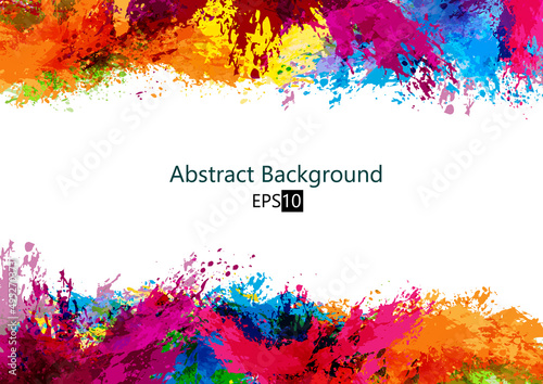 Fototapeta Naklejka Na Ścianę i Meble -  Abstract vector splash and paint color background . Paint splash color. Vector illustration design background.
