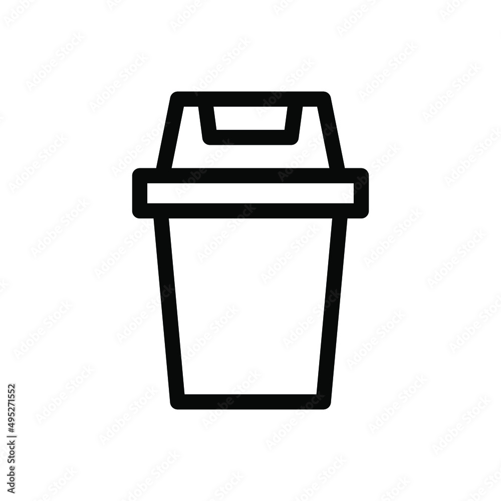 trash line icon illustration vector graphic trash line icon illustration vector graphic