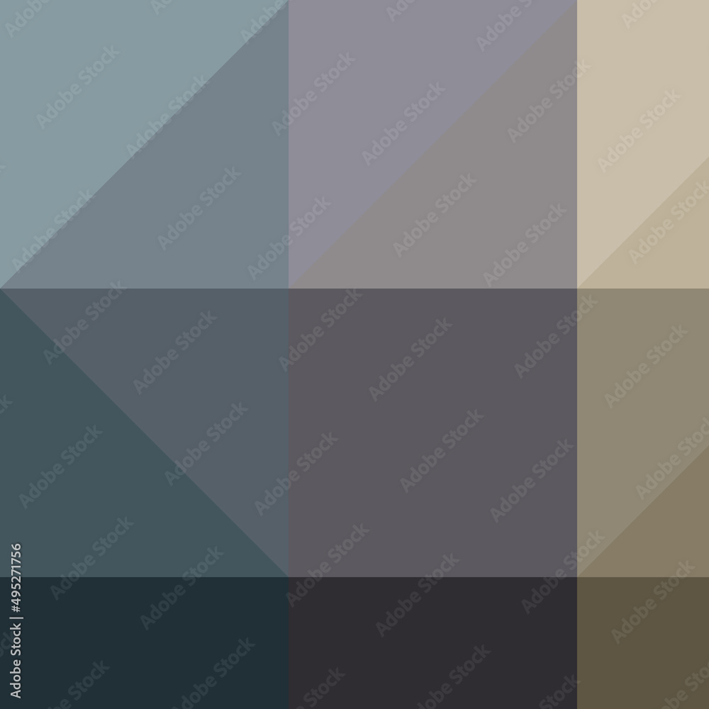 Fototapeta premium Abstract color Low-Polygones Generative Art background illustration
