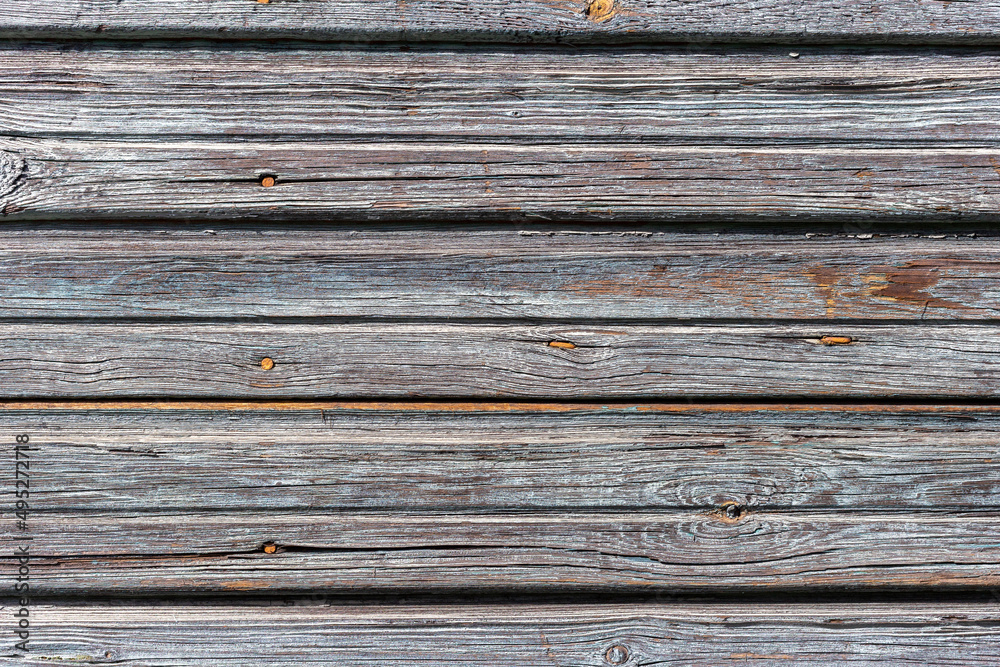 Fototapeta premium Old painted boards for use as a background