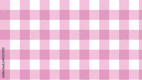 big pink gingham, plaid, checkered, tartan pattern background