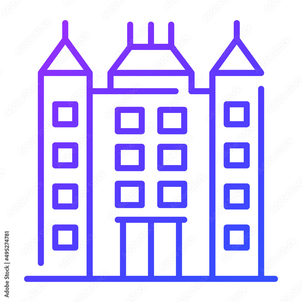 skyline building vector illustration isolated on white background. Architecture business concept. skyline building vector illustration isolated on white background. Architecture business concept.